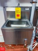 S/S Hand Sink with Knee Control - Rigging Fee: $200