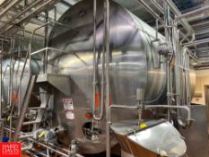 Ellett 12,000 Gallon (45,424 Liter) Horizontal S/S Tank, S/N: 38469B with Horizontal Agitation (