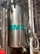 Mueller 4,000 Gallon (15,141 Liter) Jacketed S/S Processor, S/N: 8546020 with Vertical Sweep