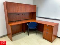 (2) Desks, (2) Desktop Cabinets and (2) Chairs - Rigging Fee: $400