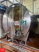 Gosselin 5,000 Gallon (18,927 Liter) Horizontal S/S Tank, S/N: 63258 (P1) - Rigging Fee: $3,200