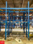 Sections Pallet Racking, Dimensions = 14' Height x 8.5' Width - Rigging Fee: $1,200