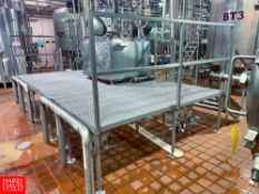 S/S Framed Platform with (2) Sets of Stairs, 96