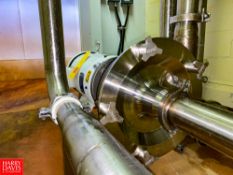 Fristam Centrifugal Pump, Model: FPX3551-250, S/N: FPX35511205164 with 10 HP 1,770 RPM Motor -