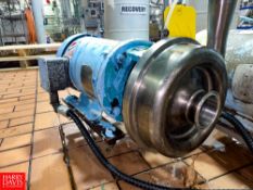 Centrifugal Pump, Model: GHC-20, S/N 1-1-50013 with 5 HP 3,450 RPM Motor - Rigging Fee: $100