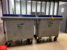 (2) Lockable Refuse Carts - Rigging Fee: $50