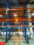Sections Pallet Racking, Dimensions = 18' Height x 8.5' Width - Rigging Fee: $4,000