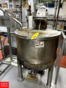Lee 60 Gallon Jacketed S/S Kettle, with Scrape Surface Agitation Rigging fee: $250