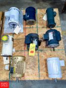 (8) Assorted Motors Rigging fee: $150