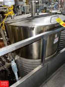 Walker 275 Gallon Jacketed S/S Tank, S/N 8354, with Mixing Blades Rigging fee: $650