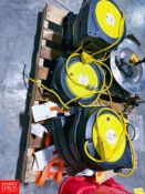 Luma-Pro Retractable Cord Reels, with Wall Mount Rigging fee: $150