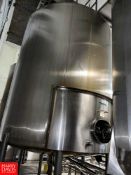 Mueller 5,000 Gallon Vertical S/S Single Shell Tank Rigging fee: $4500