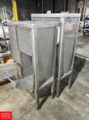 (2) S/S Mesh Framed Cabinets Rigging fee: $100