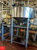 Breddo/Mueller 200 Gallon S/S Jacketed Likwifier Cone-Bottom, with Offset Motor Mounted on Load