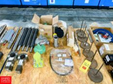 Assorted Rollers, Valves, Buffer Wheels and Grinder Blades Rigging fee: $50