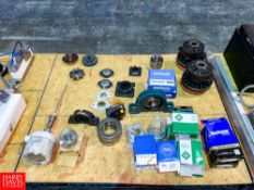 Assorted Bearings and Parts Rigging fee: $25