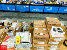 (17) Sloan Filter Bypass Diaphragms, Plumbing Parts and Grinder Wheels Rigging fee: $50