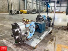 Waukesha Cherry-Burrell Positive Displacement Pump, Model: 130, with Gear Reducing Drive Mounted on