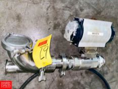 (2) Air Actuated Ball Valves and (2) Check Valves Rigging fee: $100