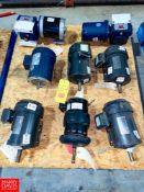 (8) Assorted Motors and Gear Reducing Drives Rigging fee: $150