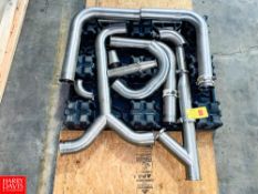 18' Assorted S/S Pipe and Assorted S/S Clamps Rigging fee: $100