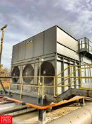 Frick 3-Fan Evaporative Condenser, Model: XLP-XL-1470-2-RH, S/N: 42115-100. Subject to Confirmation.