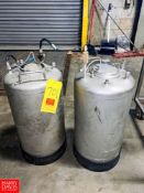 9 Gallon S/S Storage Tanks Rigging fee: $100
