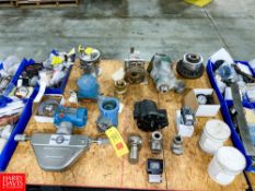 Assorted Flow Meters, Centrifugal Pump Head and Parts Rigging fee: $100