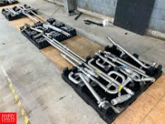 60' Assorted S/S Pipe, Assorted Ball Values and S/S Clamps Rigging fee: $200