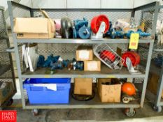 Assorted Boiler Parts and Portable Shelves Rigging fee: $150