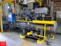 FES 500 HP Ammonia Screw Compressor, with FES Head, Model: 420, S/N: 7684, Vilter Vision 20/20