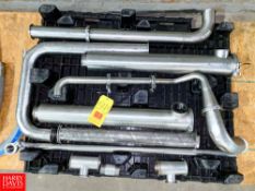 25' Assorted S/S Pipe and Assorted S/S Clamps Rigging fee: $150