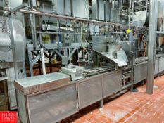 Single Pie Line, with S/S Pan Dropper, Crumb Depositor, Crumb Press and (3) Depositors Rigging