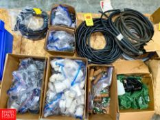 Assorted Hose, PVC Fittings and Iron Fittings Rigging fee: $100