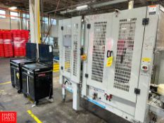 3M-Matic Tape Machine, with (2) Husky Tool Boxes, with Parts and Power Strips, with (4) Outlets