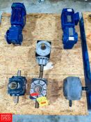 Assorted Motors and Gear Reducing Drives Rigging fee: $150