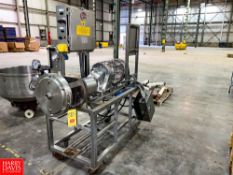 Oakes Continuous Mixer Mounted on S/S Cart, with (2) S/S Control Panels, (1) with Digital Readout