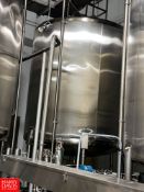 Cherry-Burrell 5,000 Gallon, Type C Single Shell S/S Vertical Tank, Dome-Top, Cone-Bottom, Model: