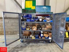 Assorted Boiler Parts, Hydraulic Bender, 10 Ton Body Frame Repair Kit and Portable Shelves with