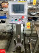 Touchscreen Display with S/S Enclosure and S/S Stand Rigging fee: $150