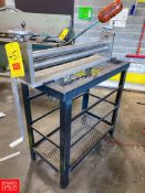 Sheet Metal Roller Mounted on Steel Table Rigging fee: $100