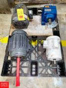 (4) Assorted Motors Rigging fee: $100