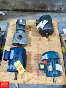 (4) Assorted Motors Rigging fee: $100