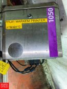 Markem-Imaje Printer, with Bulk Ink Delivery System Mounted on S/S Stand, Model: 1050 Rigging