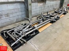 100'+ Assorted S/S Pipe, Assorted S/S Ball Valves and Assorted S/S Clamps Rigging fee: $300