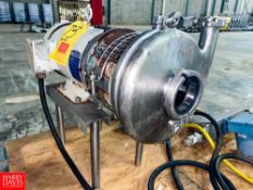 Tri-Clover Centrifugal Pump, with Baldor 5 HP 1,750 RPM Motor and 3