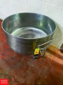 43“ x 20“ S/S Portable Rotating Drum Rigging fee: $150