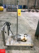 Centrifugal Pump with 1 HP 3,450 RPM Motor and S/S Cart Rigging fee: $100