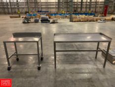 (2) S/S Tables and (1) Portable Rigging fee: $100