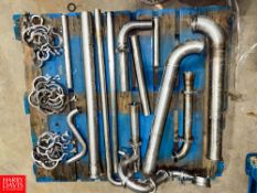 25' Assorted S/S Pipe, Assorted S/S Clamps and S/S Pressure Gauge Rigging fee: $200